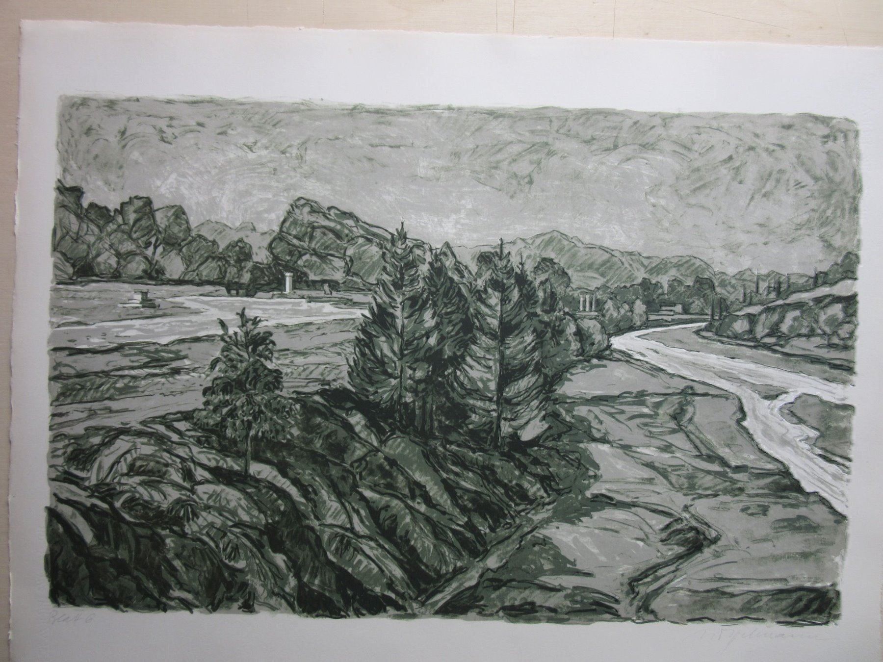 Grafica & Litografie: Diggelmann Alex Walter  LITHOGRAPHIE SIGNIERT – Usato da Gersau venduto da grafik-kunst