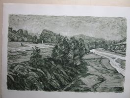 Diggelmann Alex Walter  LITHOGRAPHIE SIGNIERT