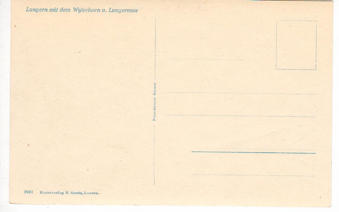 Ansichtskarten: Lungern – Gebraucht aus Wolhusen von Curver9 1