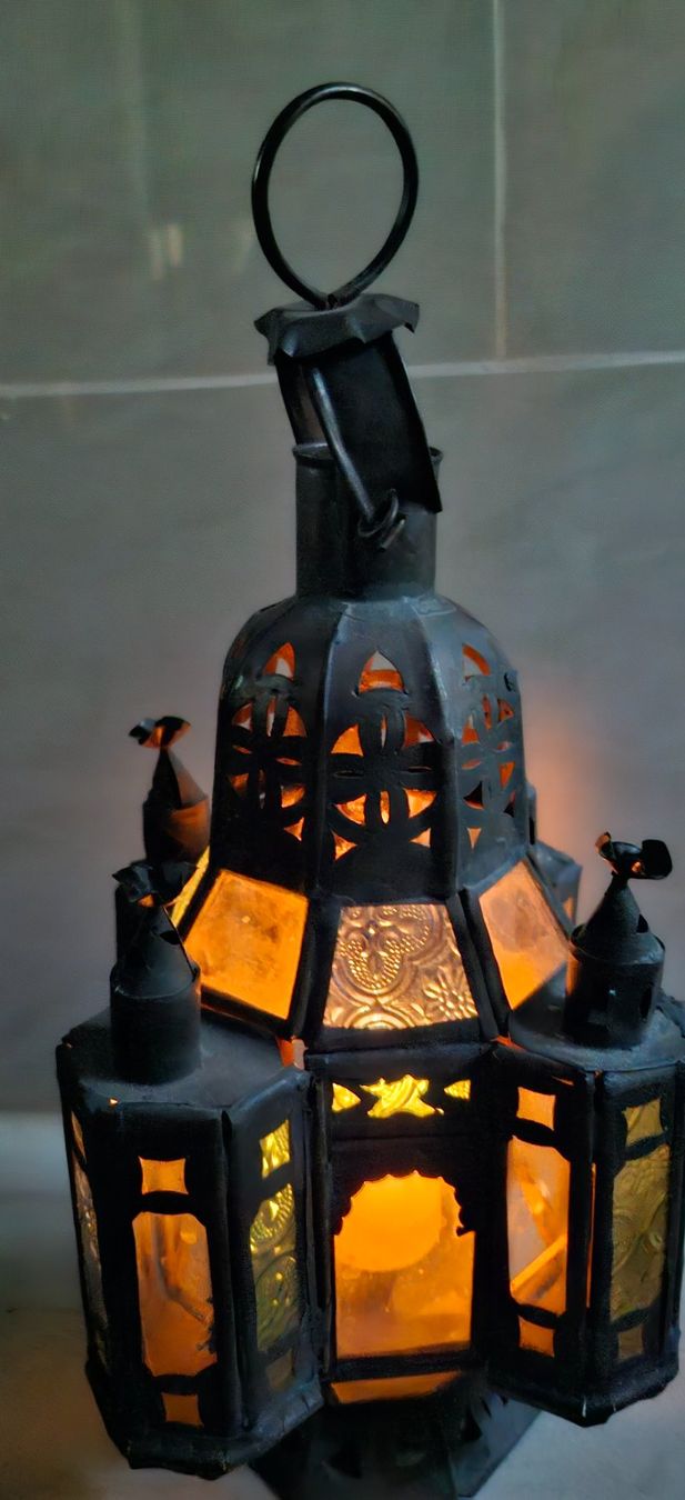 Lampade: Antike Laterne / Windlicht, Metall und Glas – Nuovo (secondo la descrizione) da Füllinsdorf venduto da vmn 5