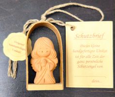 Handgefertigter Schutzengel aus Keramik - Unikat!
