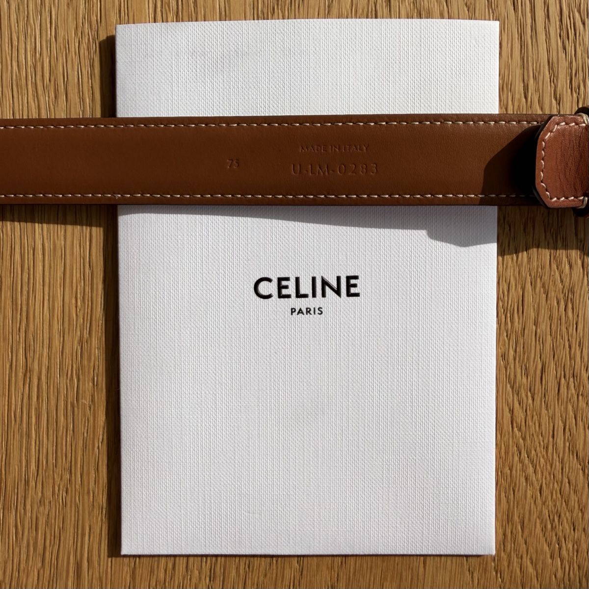 Cinture: CELINE Triomphe belt brown 75cm TOP! – Usato da Cham venduto da nad_z2js 5