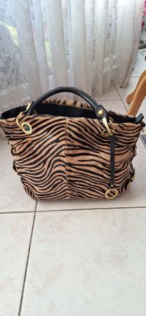 Sac à main Zèbre en fourrure véritable - Magnifique!
