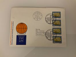 1961, Zunr. 64.1 Ballonaufstieg, 50 Jahre Blindenverband
