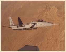 Pressefoto erste F-15C Eagle USAF auf Kodakpapier