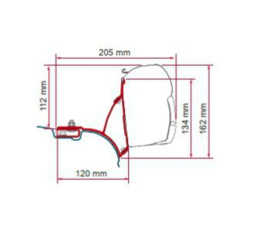 Fiamma Tende da sole: Markise F45s 230 - mit Adapter – Nuovo (secondo la descrizione) da Tuggen venduto da agipower93 1