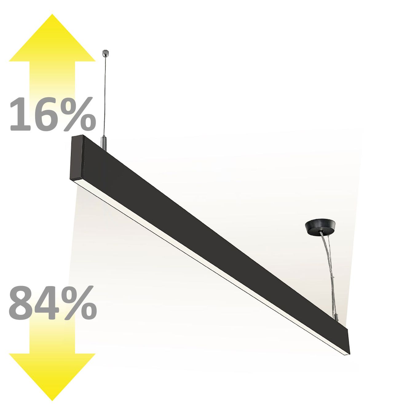 Lampadari & plafoniere: LED Pendelleuchte, Schwarz, 120 cm Länge – Nuovo (secondo la descrizione) da Kreuzlingen venduto da Smart-Light 4