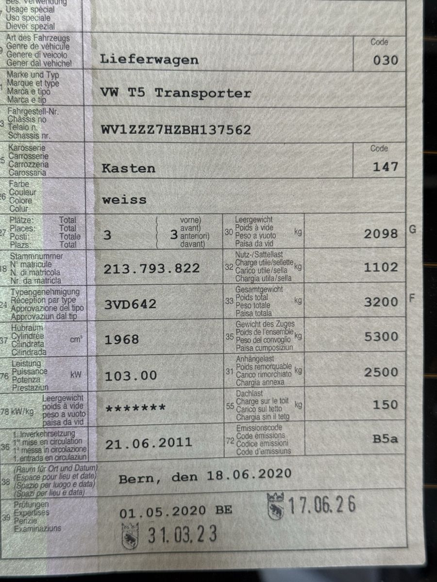 VW Camping Fahrzeuge: VW T5 Transporter / Camper – Gebraucht aus Schüpfen von Dingo2 8