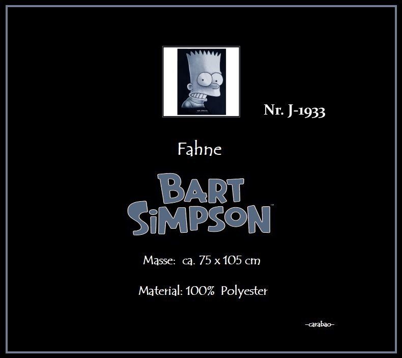 Bandiere: Fahne *Bart Simpson* / Nr. J-1933 – Nuovo (secondo la descrizione) da Winterthur venduto da --carabao-- 4