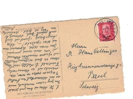 Deutsches Reich UEBERDRUCK 30. JUNI 1930 Augsburg Meersburg