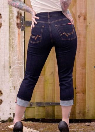 rockbilly jeans capri