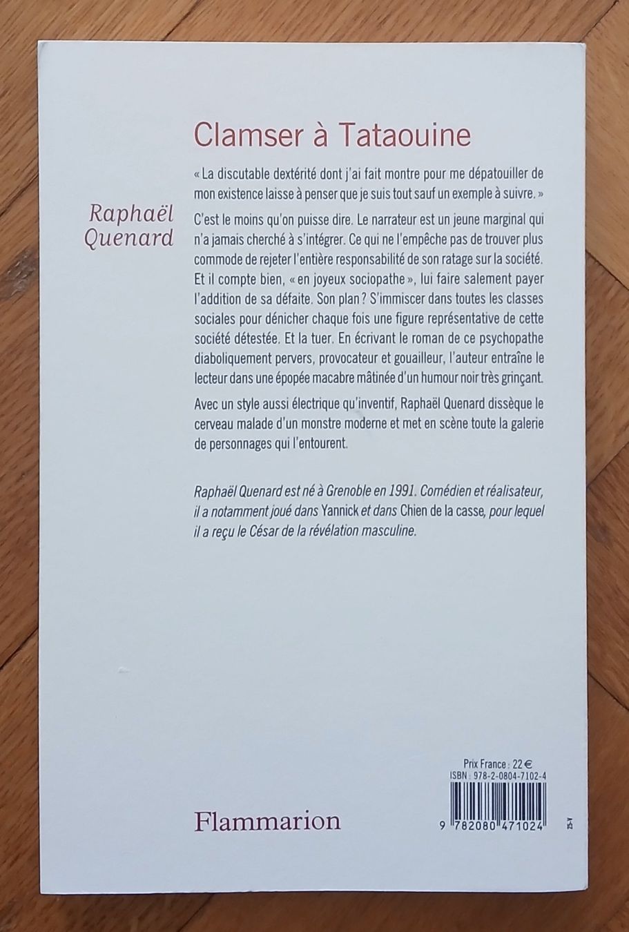 Livres: Raphaël Quenard: Clamser à Tataouine – D'occasion à Lausanne par hdda 1