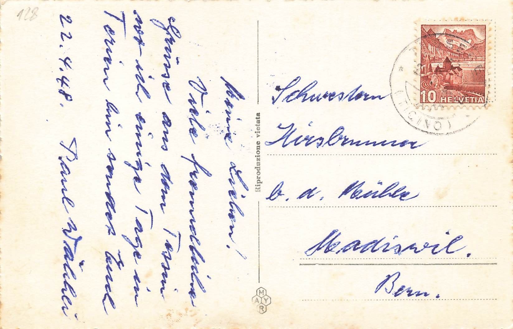 Cartoline postali: Tesserete (TI) Panorama con Almatro e Cagiallo – Usato da Biasca venduto da Blenio71 1