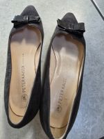 Peter Kaiser Pumps Wildleder grau mit Schleife Grösse 37