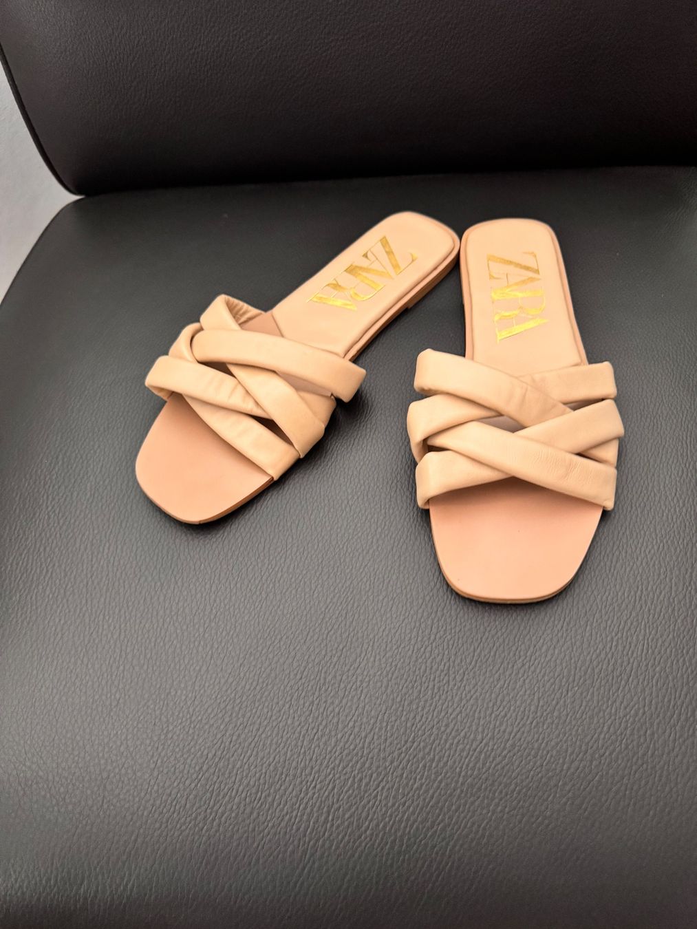 Zara Damenschuhe: ZARA beige Sandalen Schläppchen 40 top ab 1.- CHF SALE – Neu (gemäss Beschreibung) aus Zürich von pj_pry_to
