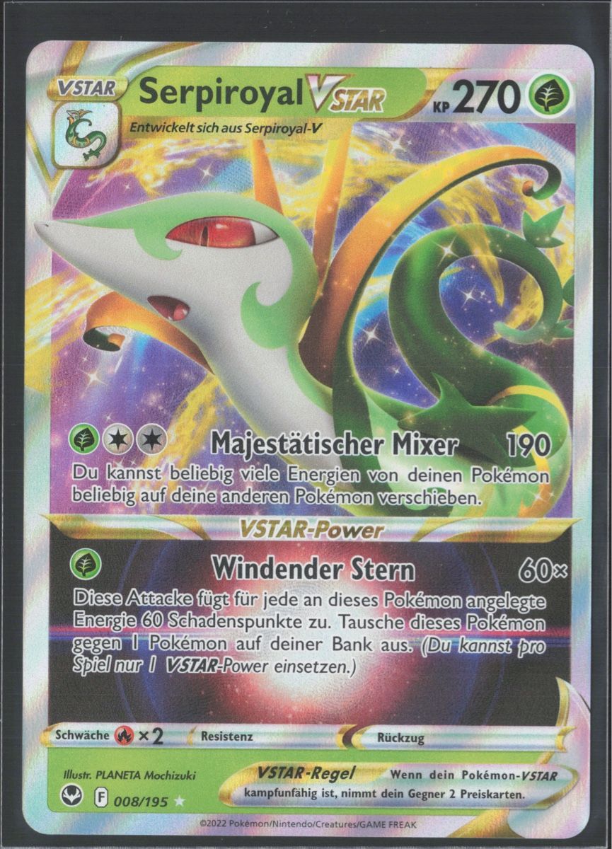 Pokémon Sammelbilder & Trading cards: POKÉMON / Serpiroyal VSTAR / Silver Tempest 🇩🇪 – Gebraucht aus Herzogenbuchsee von TCG-High-Quality
