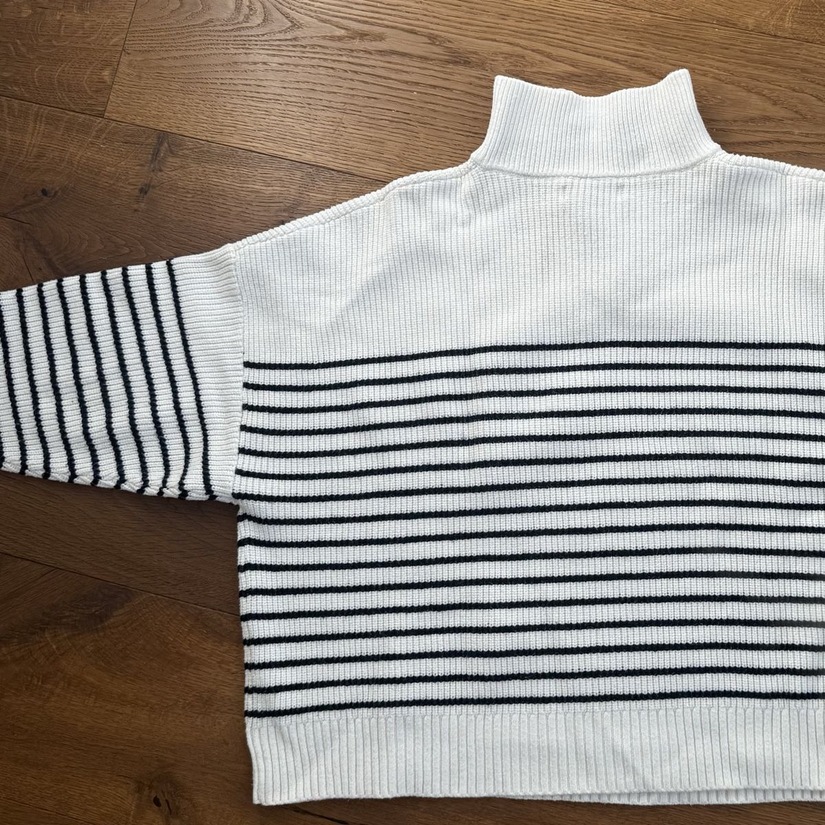 Mango Pullover & Sweatshirts: Mango Strickpullover gestreift mit Reissverschluss – S – Gebraucht aus Zürich von lin_syb2 2