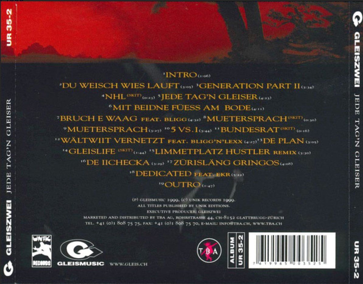 CDs: Gleiszwei - Jede Tag'n Gleiser – Gebraucht aus Brunnen von Barfly5 1