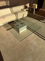 Saporiti Italia "Sapo" Vintage Couchtisch (Beton / Glas)
