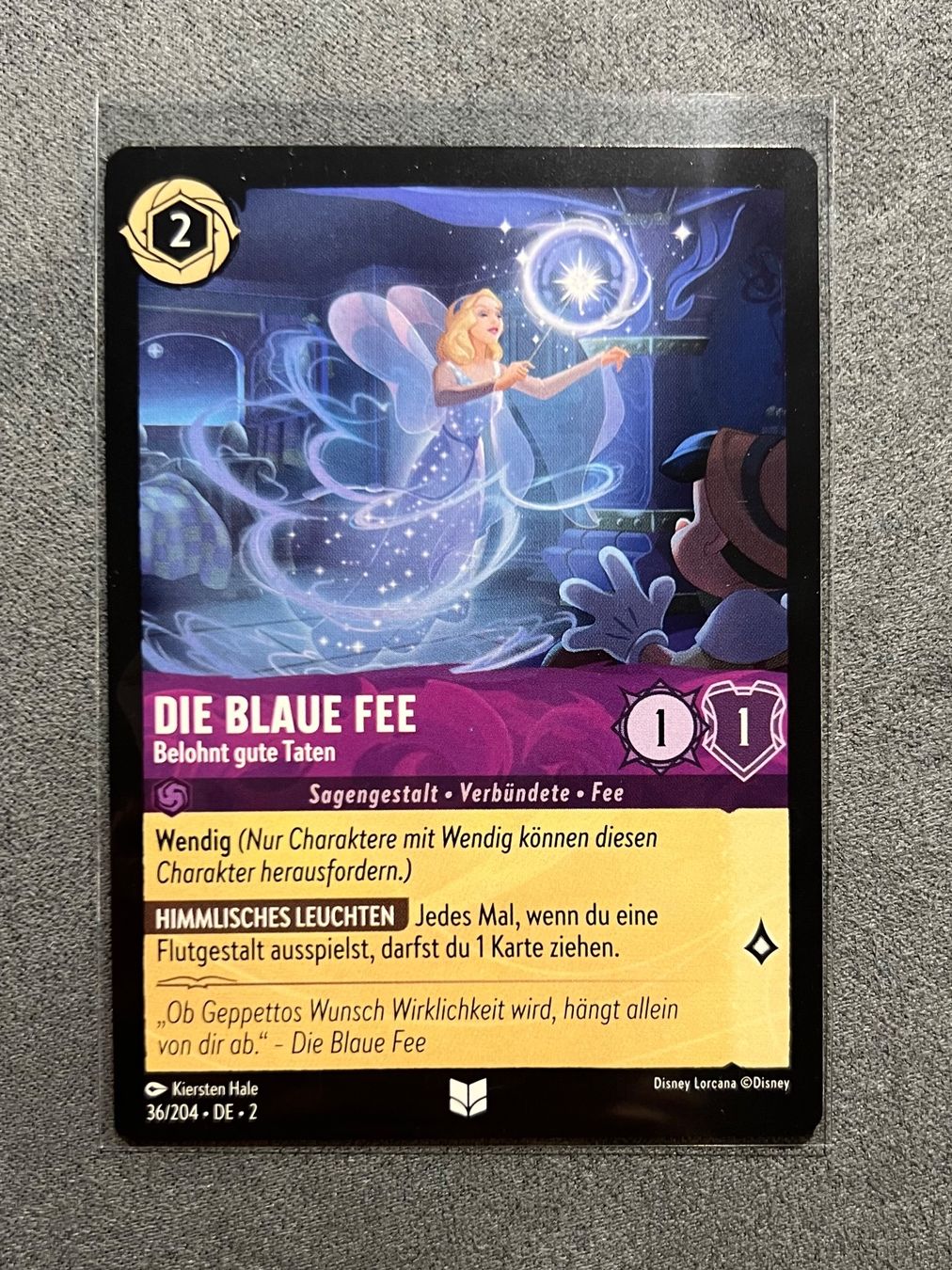 Disney Carte collezionabili: Blaue Fee DE 36 Disney Lorcana 2 Pinocchio – Nuovo (secondo la descrizione) da Rafz venduto da SaintCruz