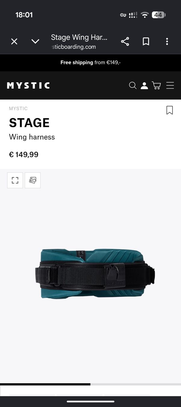 Mystic Sport dell'aria & Aquiloni: Mystic Stage Wing Harness – Usato da Zürich venduto da aza_8fvq 7