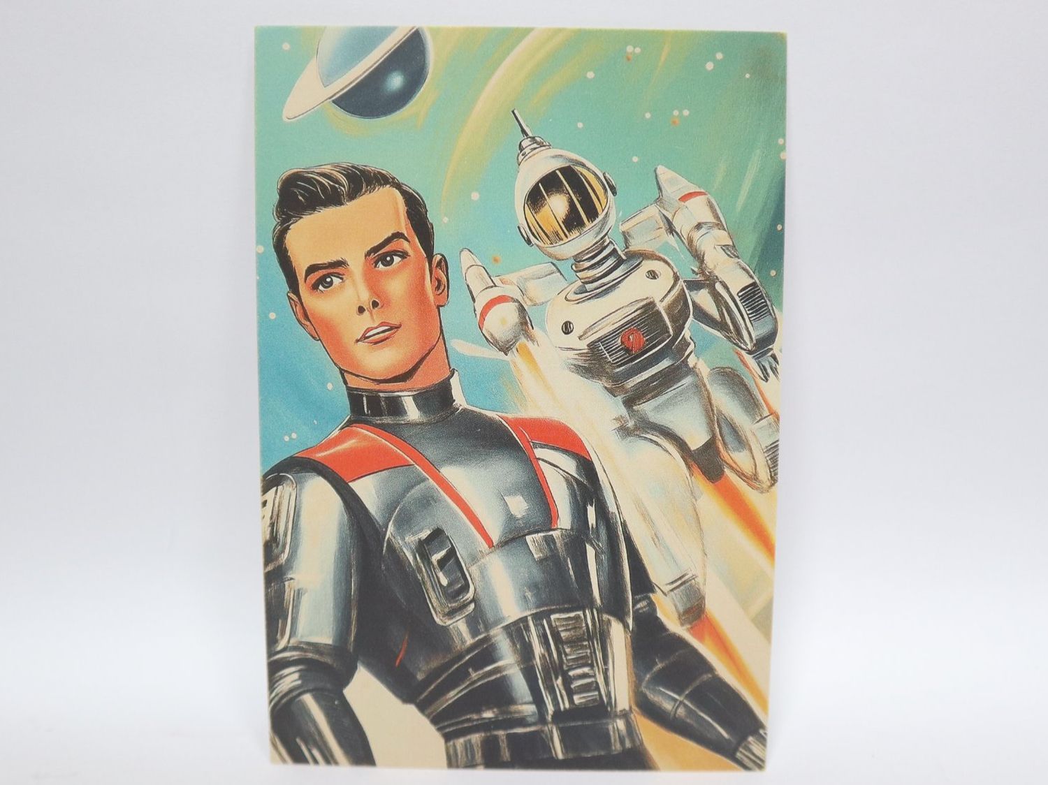 Ansichtskarten: AK Weltraum Comic Space Age Postkarte – Neu (gemäss Beschreibung) aus Eschenbach SG von Astalavista