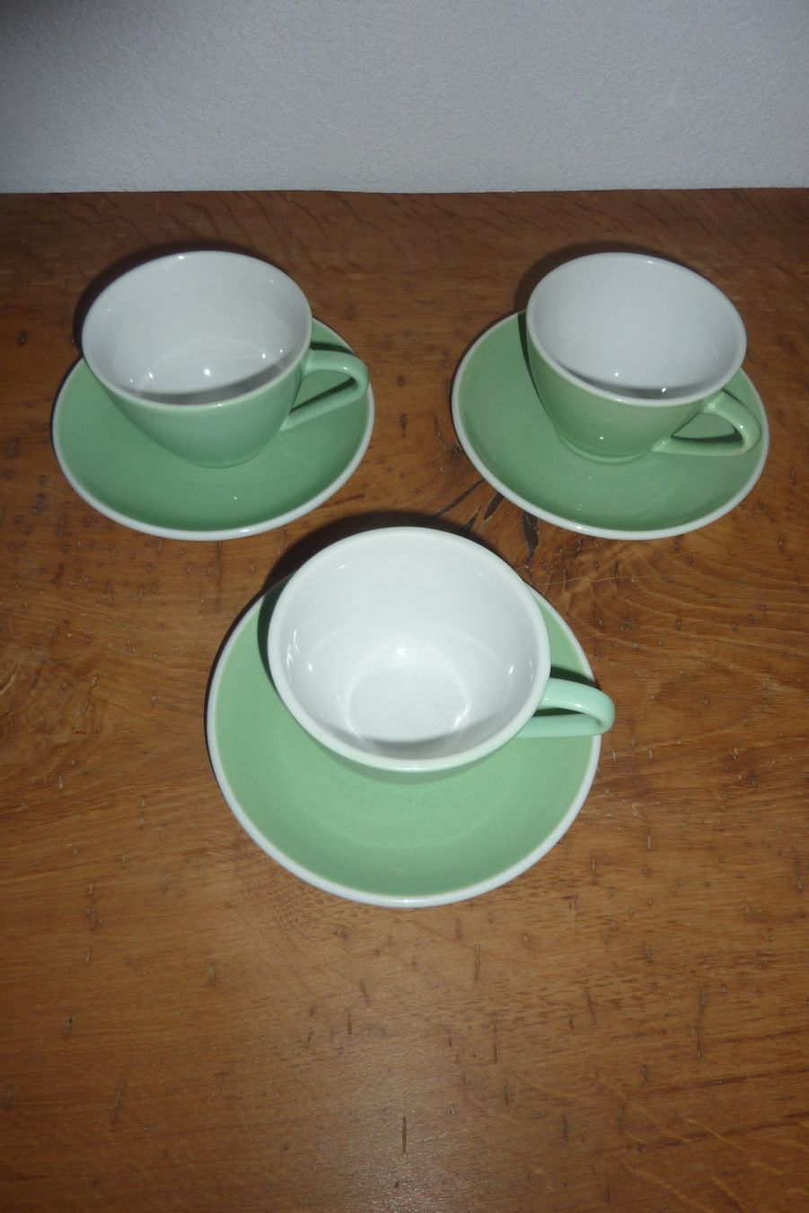 Rössler Set di piatti: Rössler, 3 Kaffeetassen mit Teller, antik – Usato da Lausen venduto da akira003