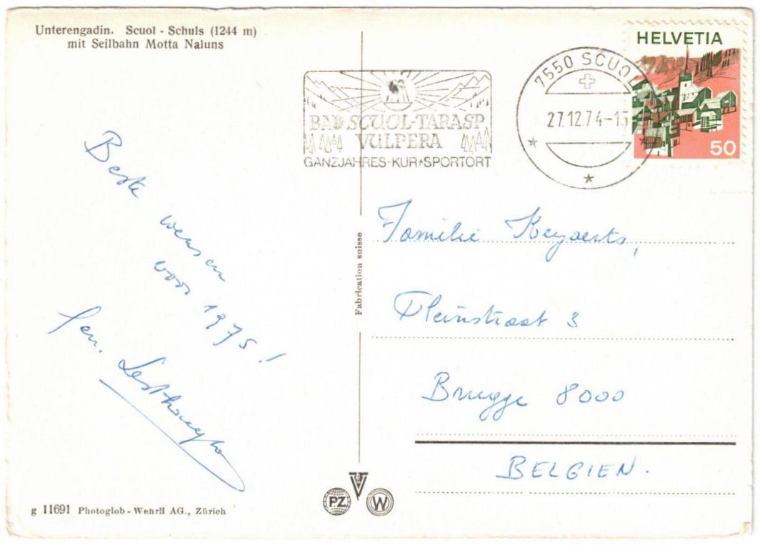 Cartoline postali: Scuol - Gondelbahn Motta Naluns – Usato da Binningen venduto da Mountainrider 1