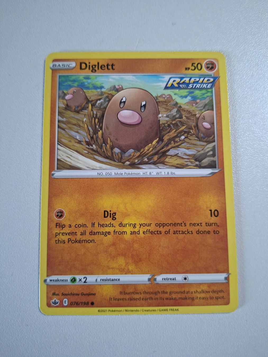 Pokémon Carte collezionabili: Digda Diglett - Rapid Strike - Pokemon Karte – Usato da Erlinsbach venduto da pfunky