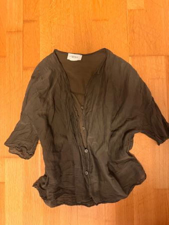 Damen Bluse Vicolo Khaki Grösse M leichter Stoff