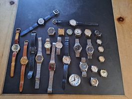 Uhrenlot - Tissot - Certina -Swatch- Mondaine- viele laufen!