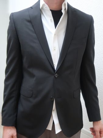 Club of Gents: schwarzer eleganter neuer Sakko Veston Gr. 50