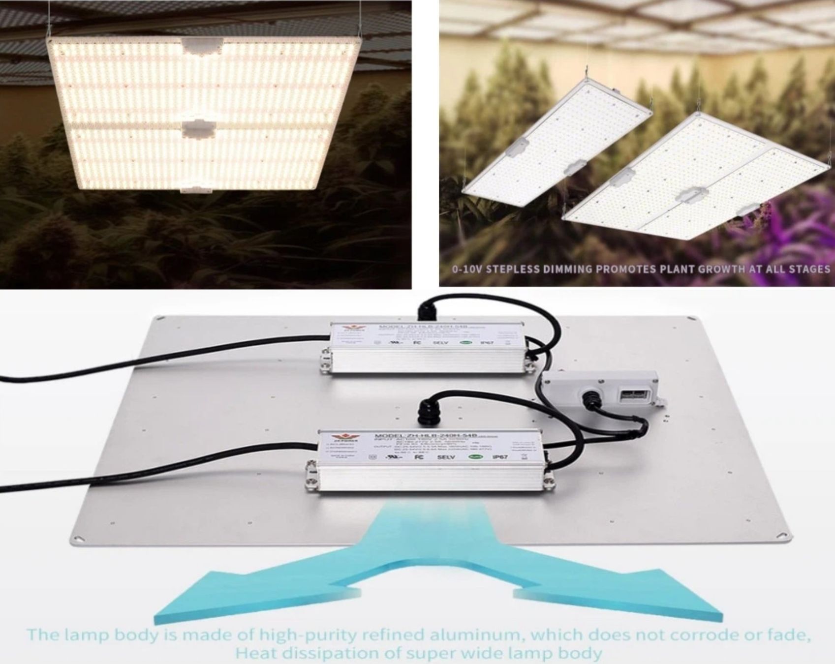 Lampade: Peralux QDB-JT400 Quantum Board LED Grow Light Panel 400Watt – Nuovo e nell'imballaggio originale da Rietheim venduto da PeraLux 6