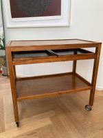 SERVIERWAGEN HOLZ, MIT AUSZÜGEN, GUTER ZUSTAND