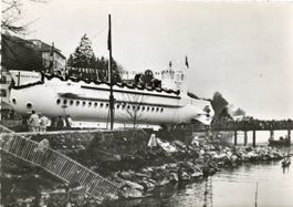 Lausanne VD  -  Lancement du mésoscophe Piccard Aug. en 1964