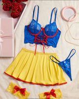 Sexy Schneewittchen Dessous Set Gr. S/M