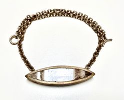 Einzigartige Handmade Silber-Halskette mit Rauchquarz