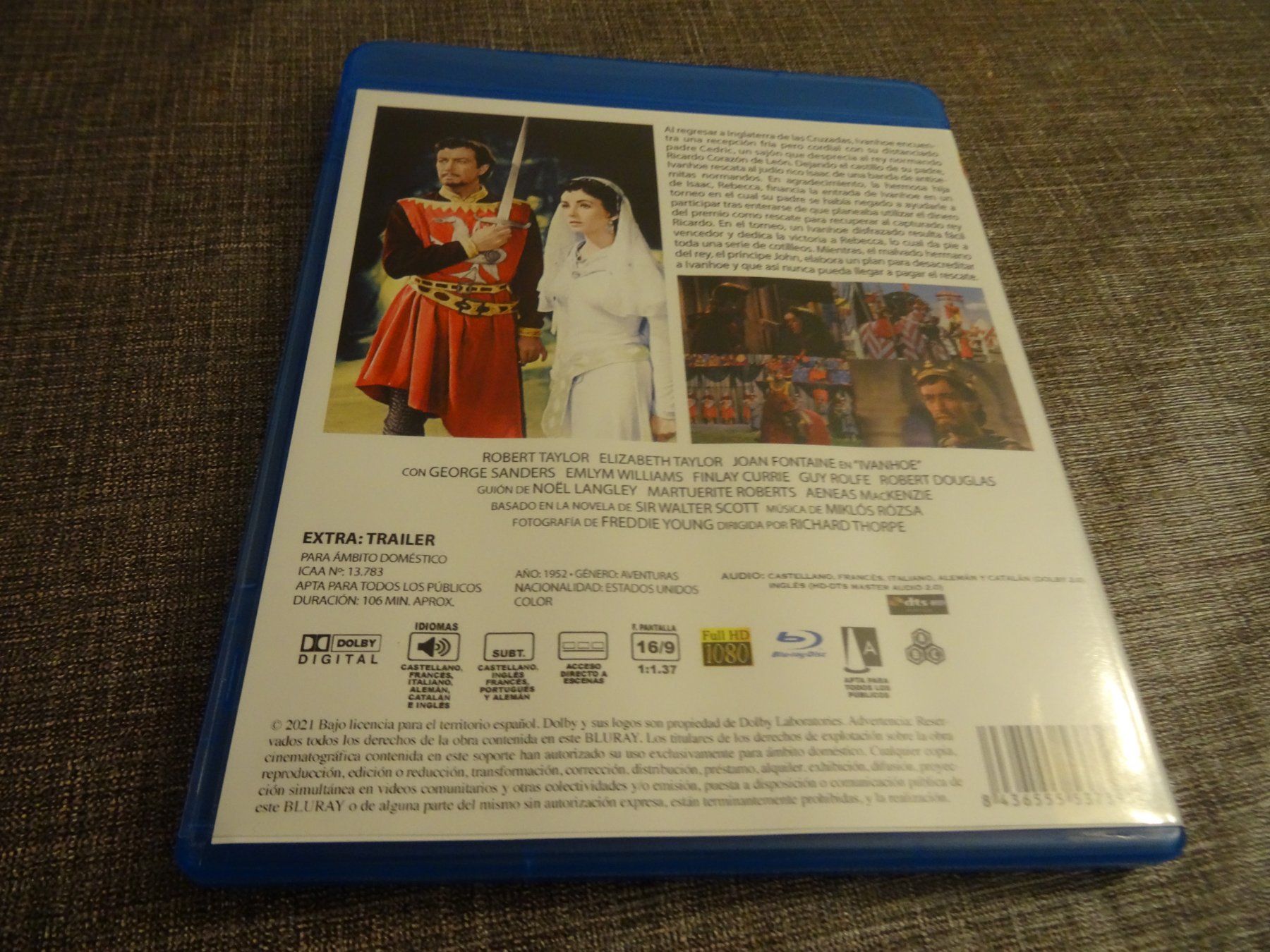Tutti i DVDs: Ivanhoe Blu-ray Film Robert Taylor – Usato da Olten venduto da Disc-Verkauf 2