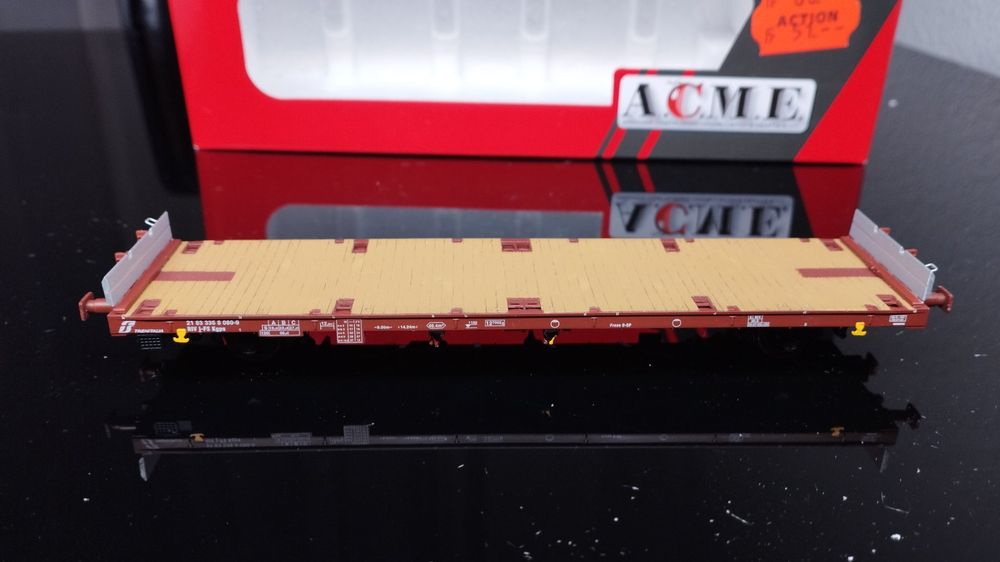 ACME 43020 FS Trenitalia Flachwagen mit Rungen Kgps neu (Neu und ...