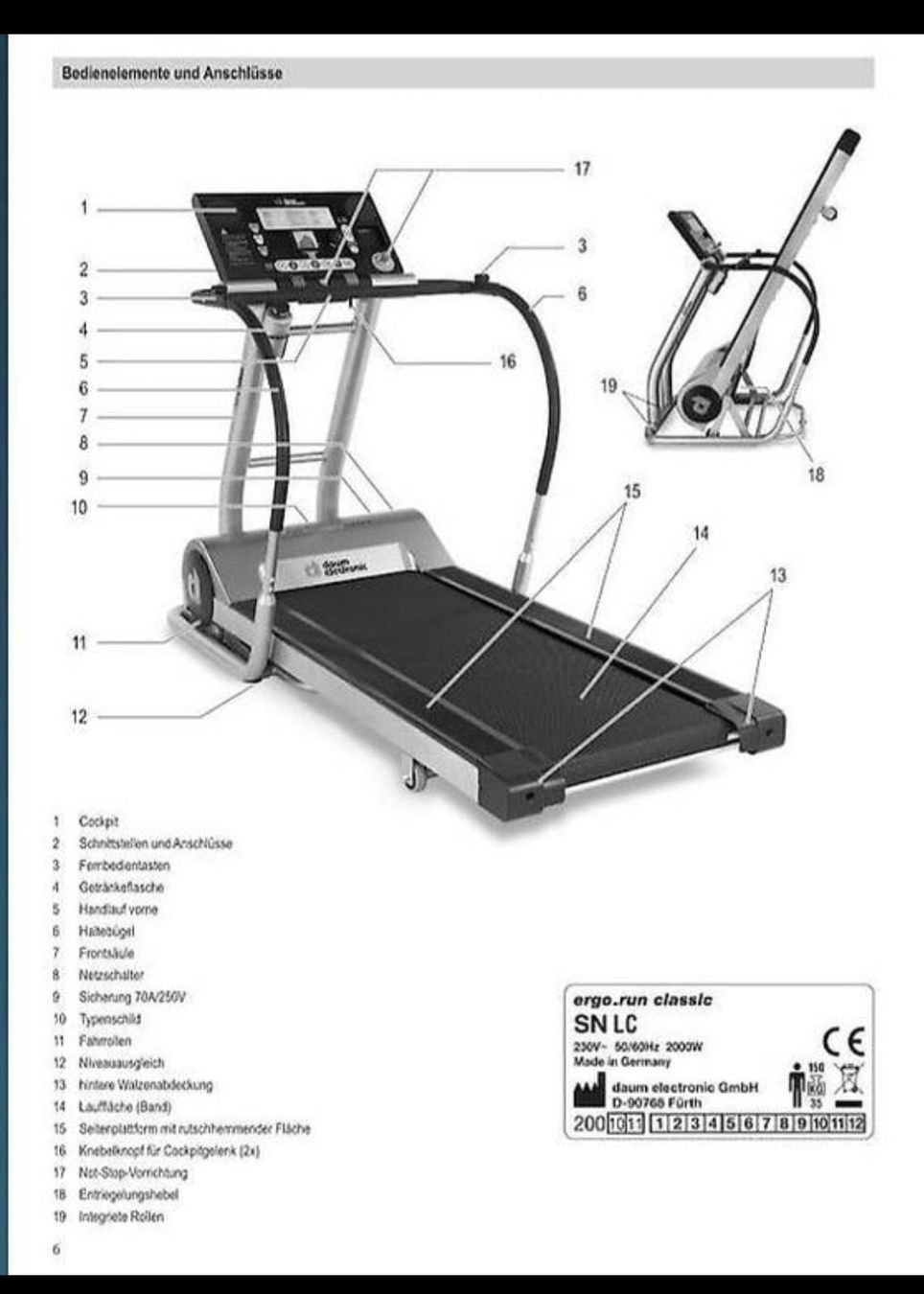 Vélos d'appartement: Laufband DAUM ergo_run classic  – D'occasion à Seengen par TOMMYGGGGG 3
