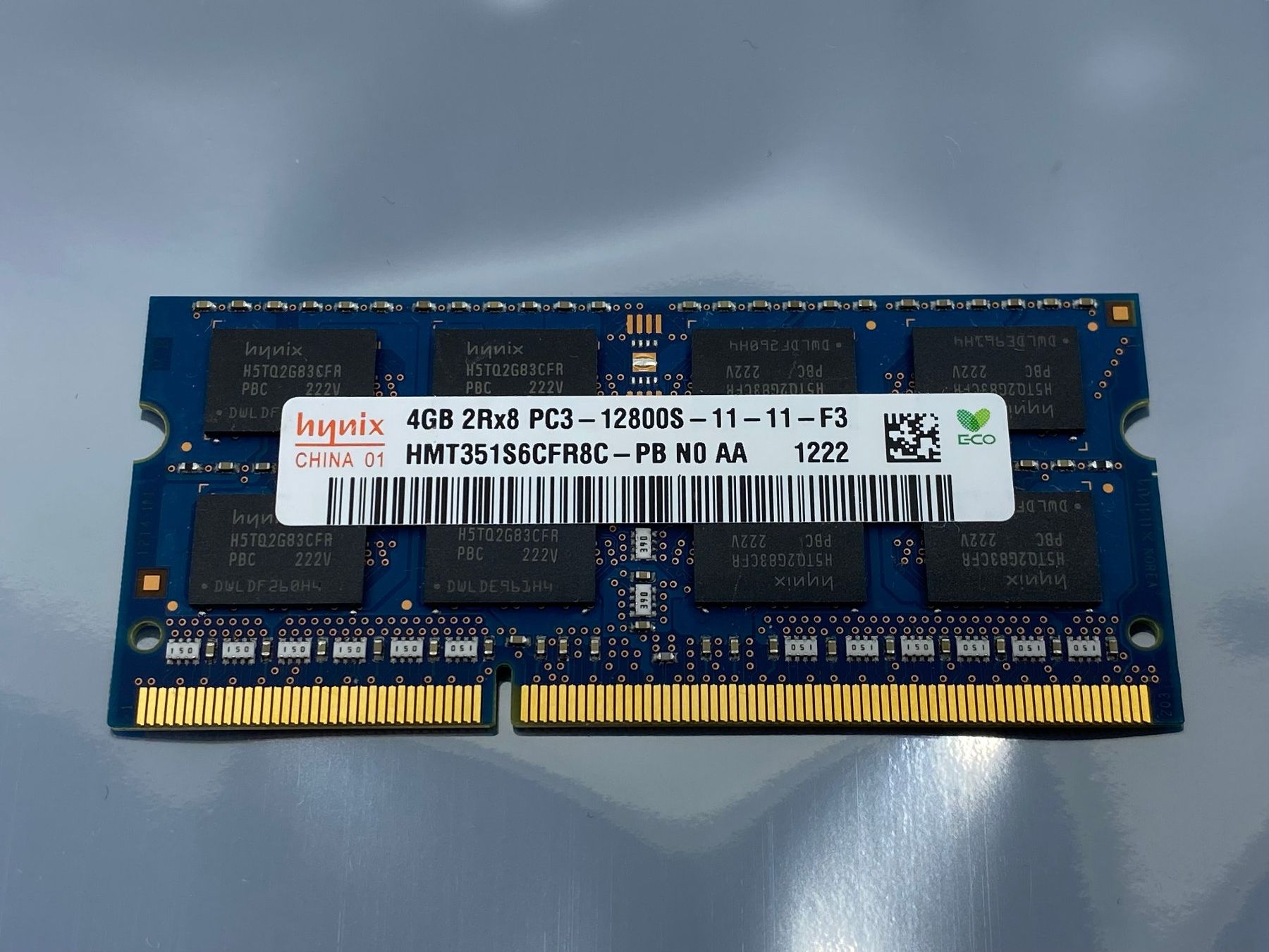 Memoria / RAM: 4GB 2Rx8 PC3 - 12800S Notebook Memory Modul – Usato da Langwiesen venduto da Restposten-24 1