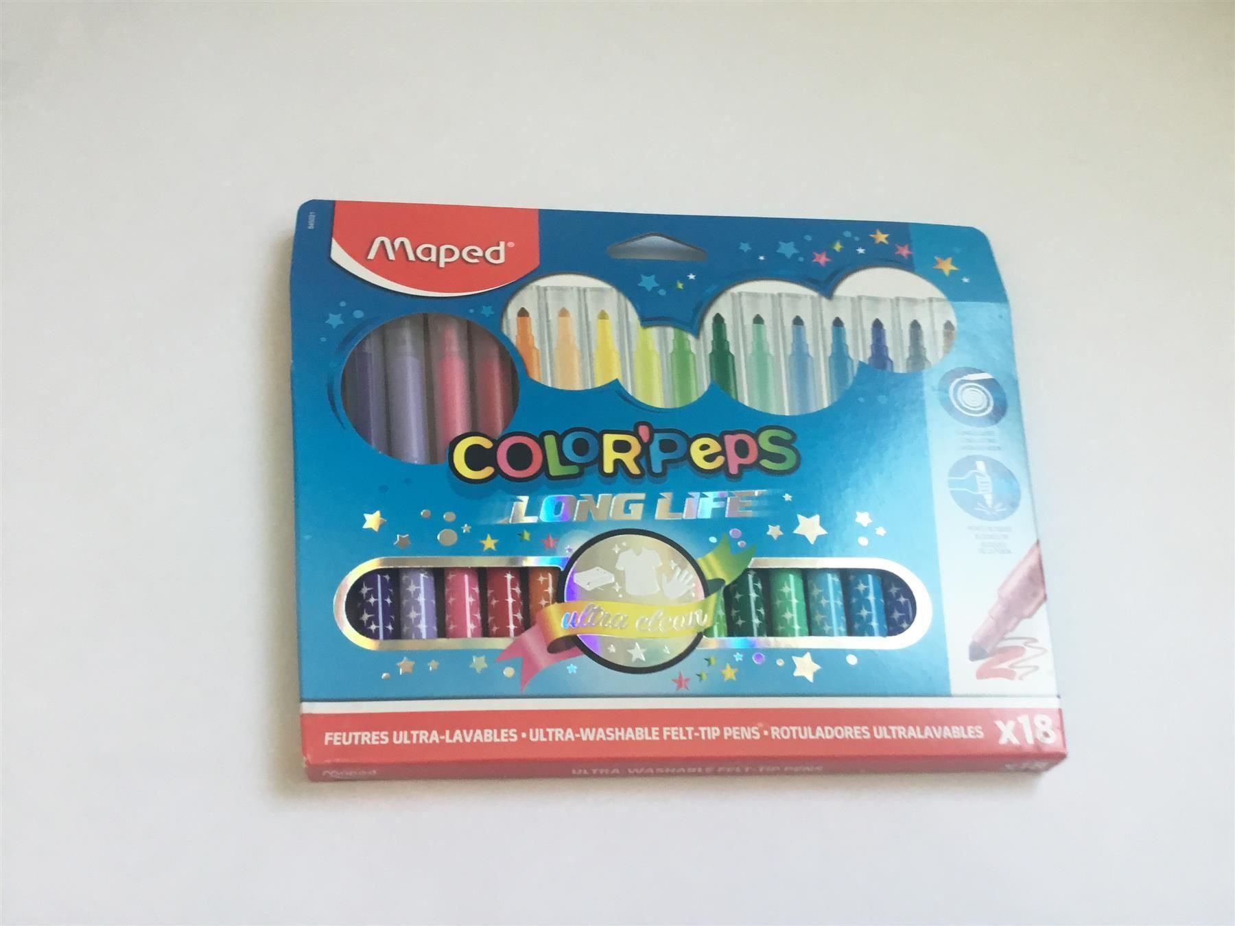 Stifte & Marker: Filzstifte 18er-Pack, Maped COLORPEPS – Neu und originalverpackt aus St. Gallen von cointec 6
