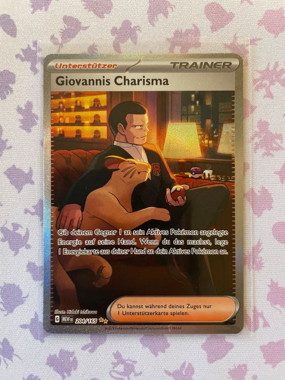 Giovannis Charisma 204/165 Pokemon 151 DE Kaufen auf Ricardo