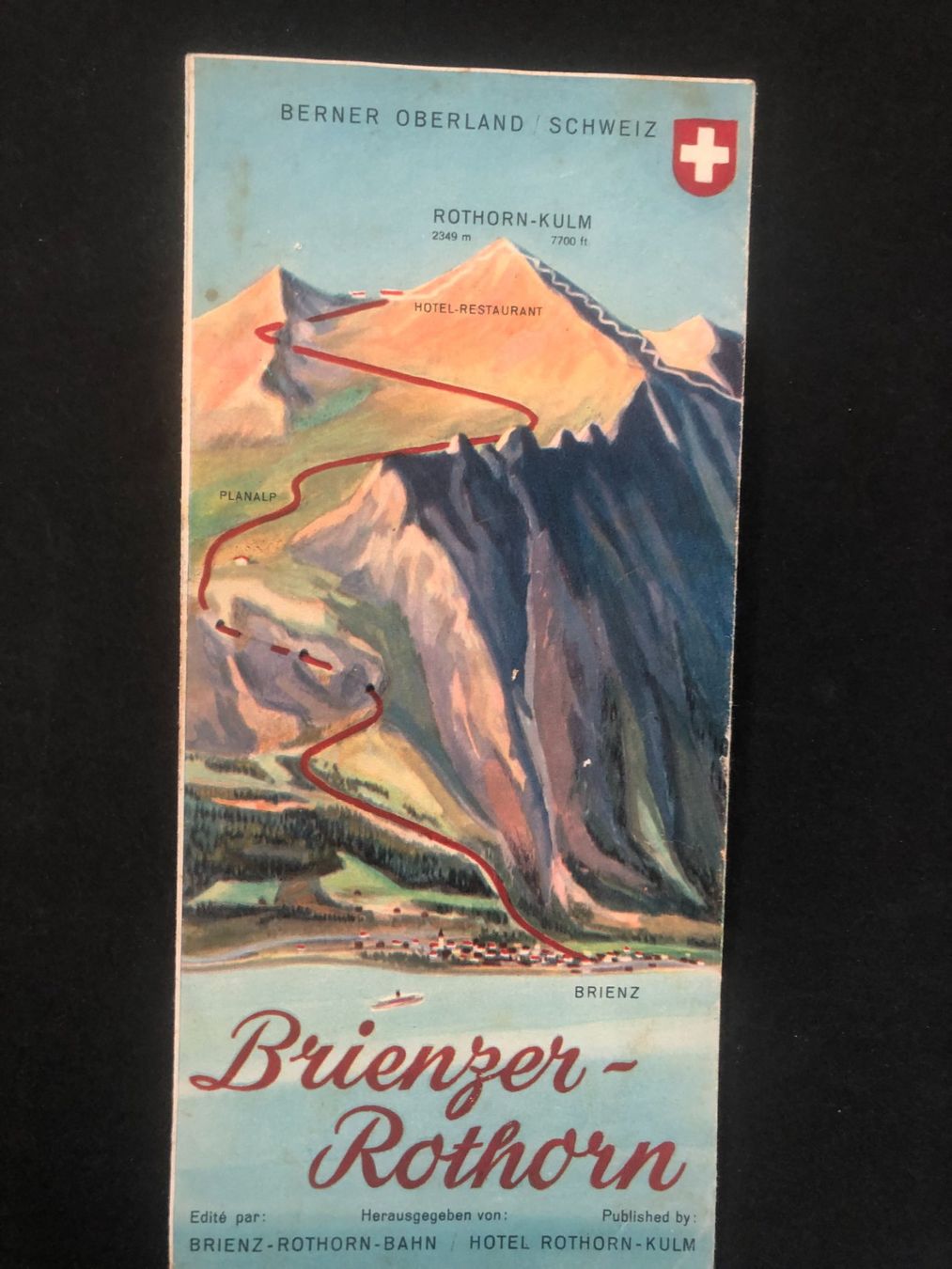 Dokumente: Brienzer-Rothorn-Prospekt,  ca. 1940 Jahre – Gebraucht aus Dietikon von Tiburon6 1