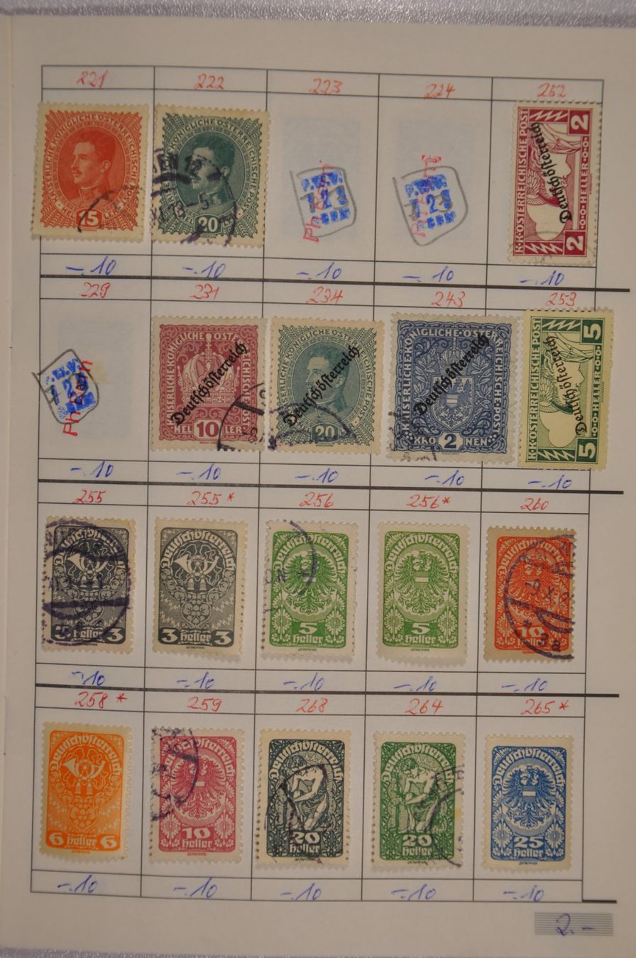 Alle Briefmarken: Österreich alte Werte in Rundsendeheft – Gebraucht aus Wolfhalden von Zinauktion 4