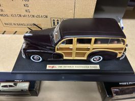 Maisto 1948 Chevrolet Fleetmaster (Woody) 1:18 neu
