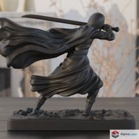 Shadowblade Warrior – 3D Printed Dynamic Sculpture