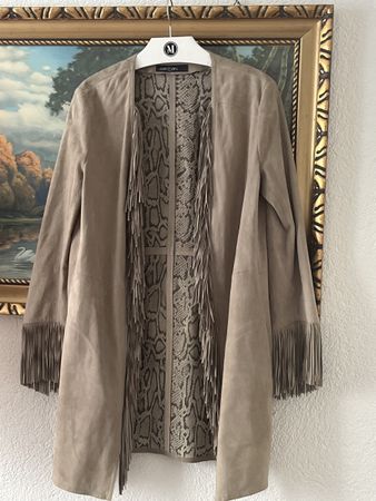 MarcCain Ziege WildlederMante,Gr2,Neuewertig VonNichtrauhTo