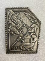 Fasnacht Basel ZUGSPLAKETTE Silber 1948