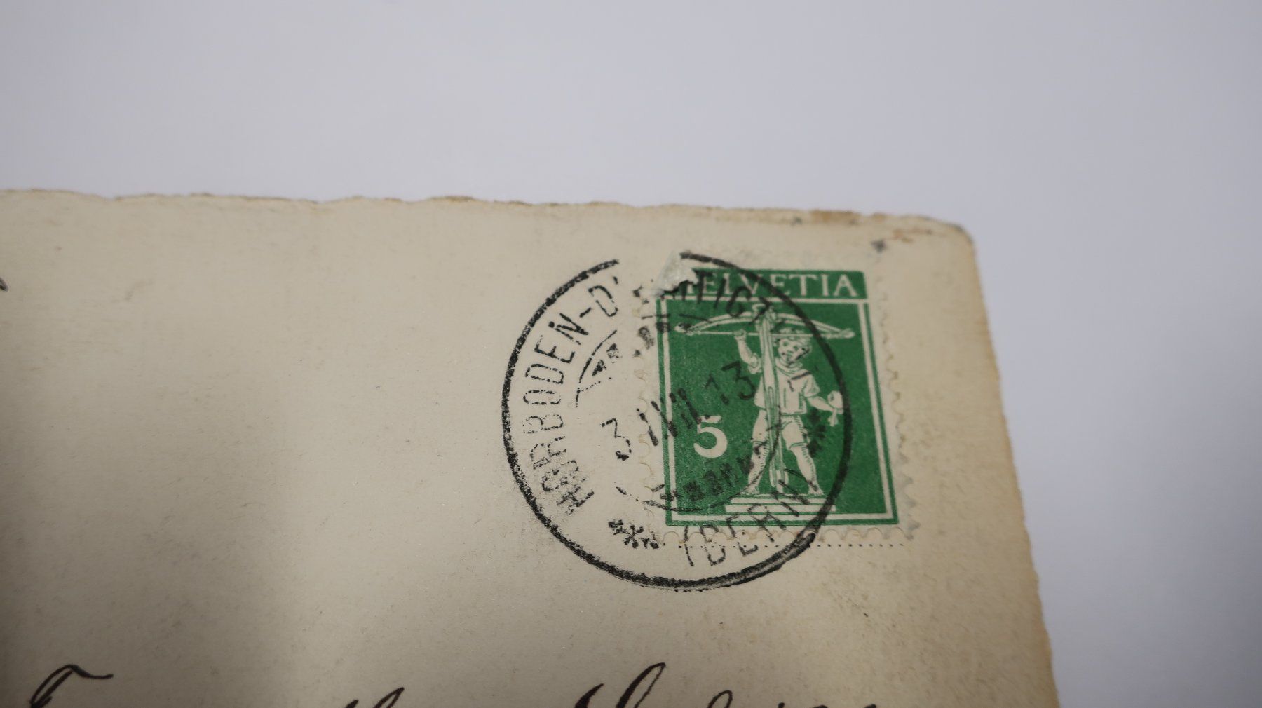 Cartoline postali: Adelboden ( Horboden 1913 ) – Usato da Cormoret venduto da Pascalll2001 4